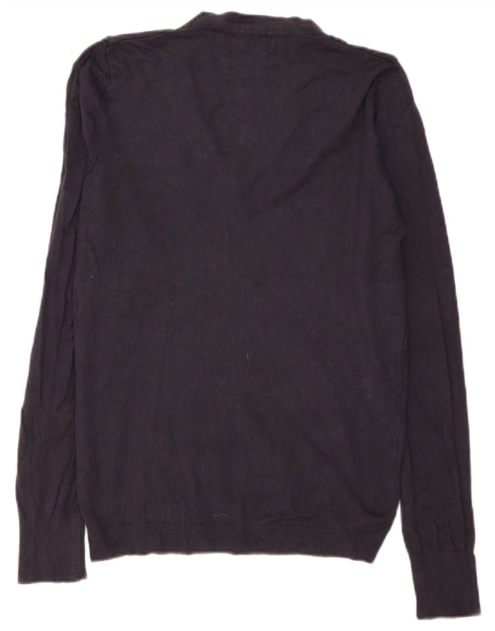 Zara Herre V-hals sweater Medium Navy Blue