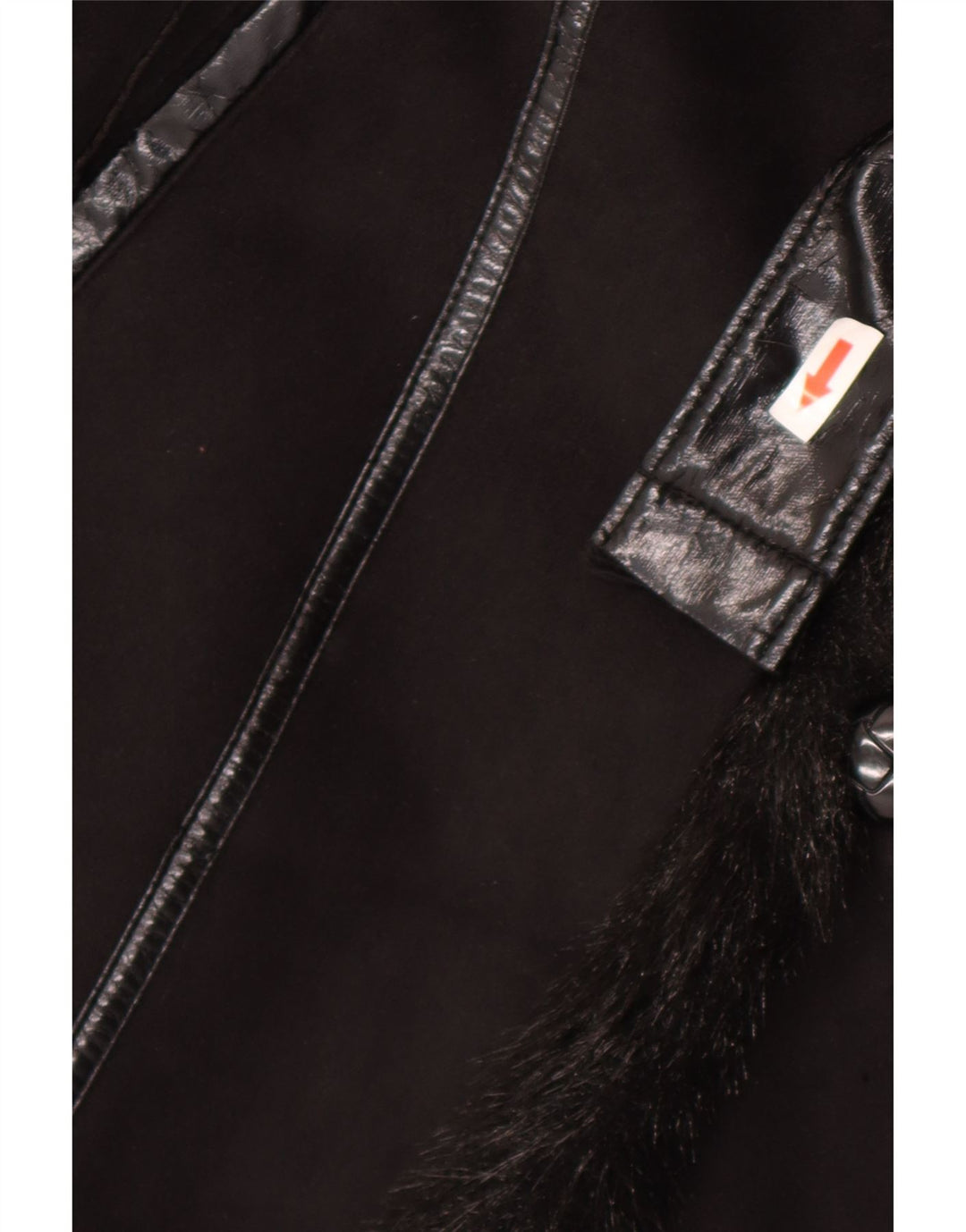 Pizazz Sherpa Overfrakke UK 14 Medium Sort Polyester