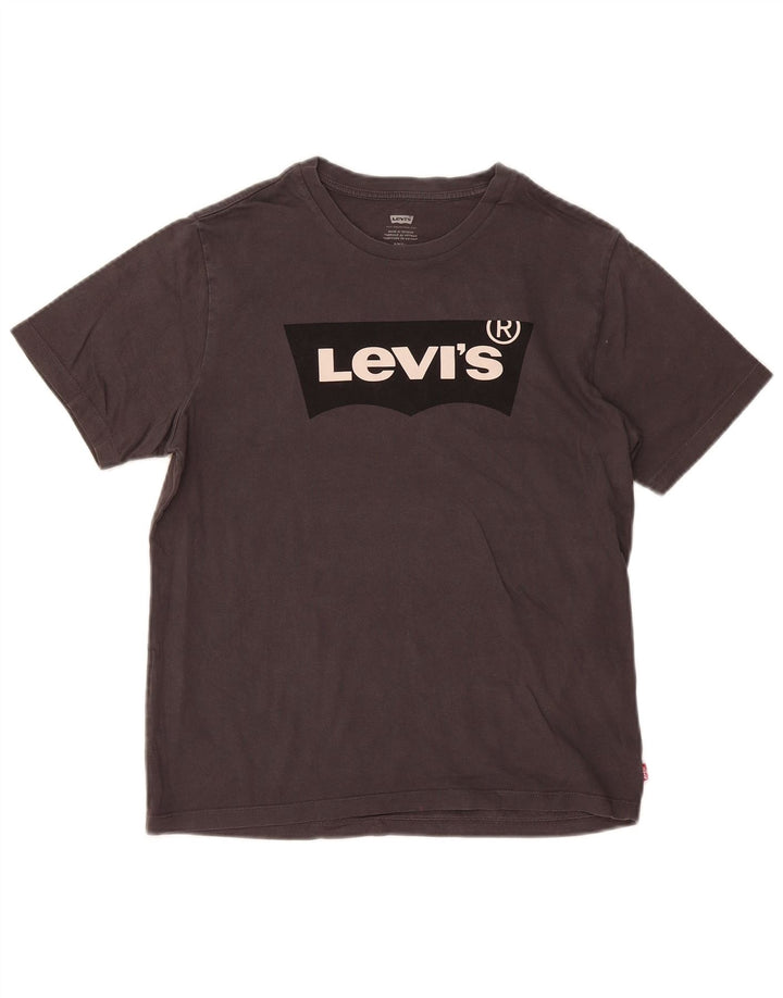 Levi's Herre grafisk T-shirt top lille grå bomuld