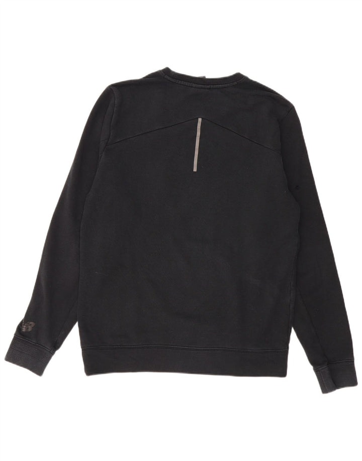 New Balance Herre Sweatshirt Jumper Medium Sort Bomuld