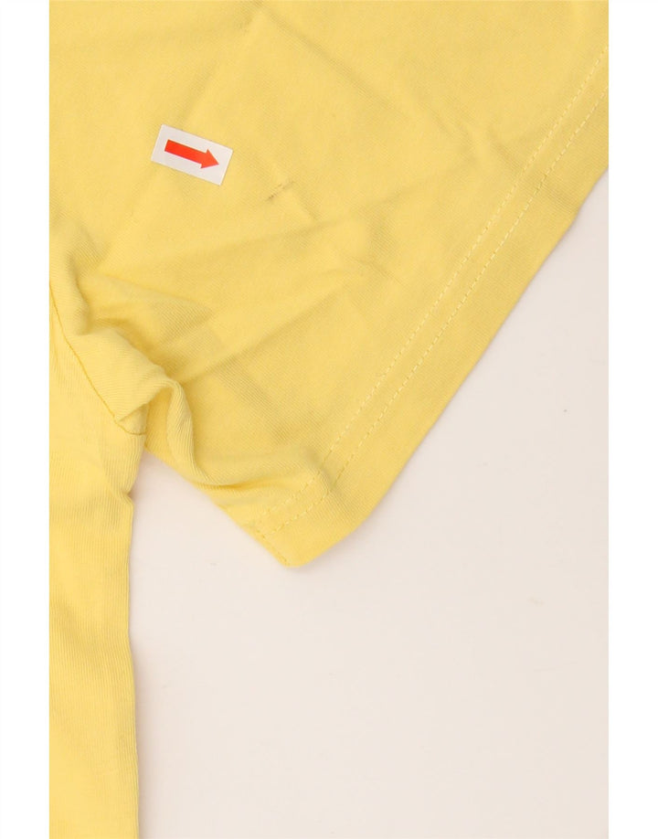 TOMMY HILFIGER Mens Graphic T-Shirt Top Small Yellow Cotton
