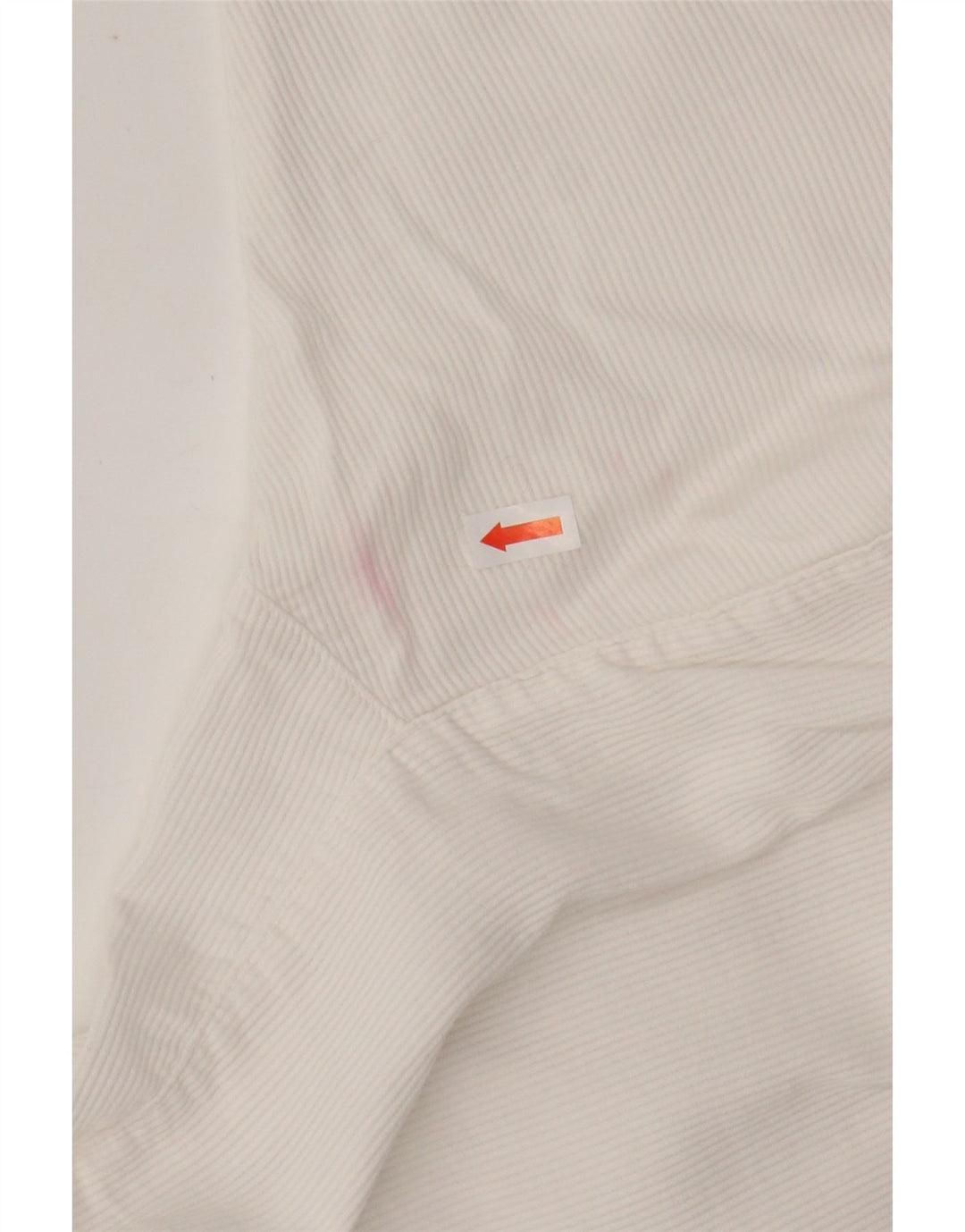 LES COPAINS Dame Crop Corduroy Shirt Bluse UK 12 Medium White Floral