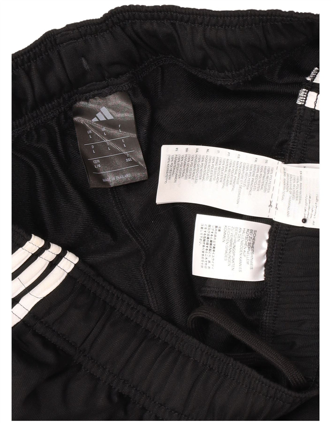 Adidas Træningsdragt bukser til mænd Large Black Polyester Sports