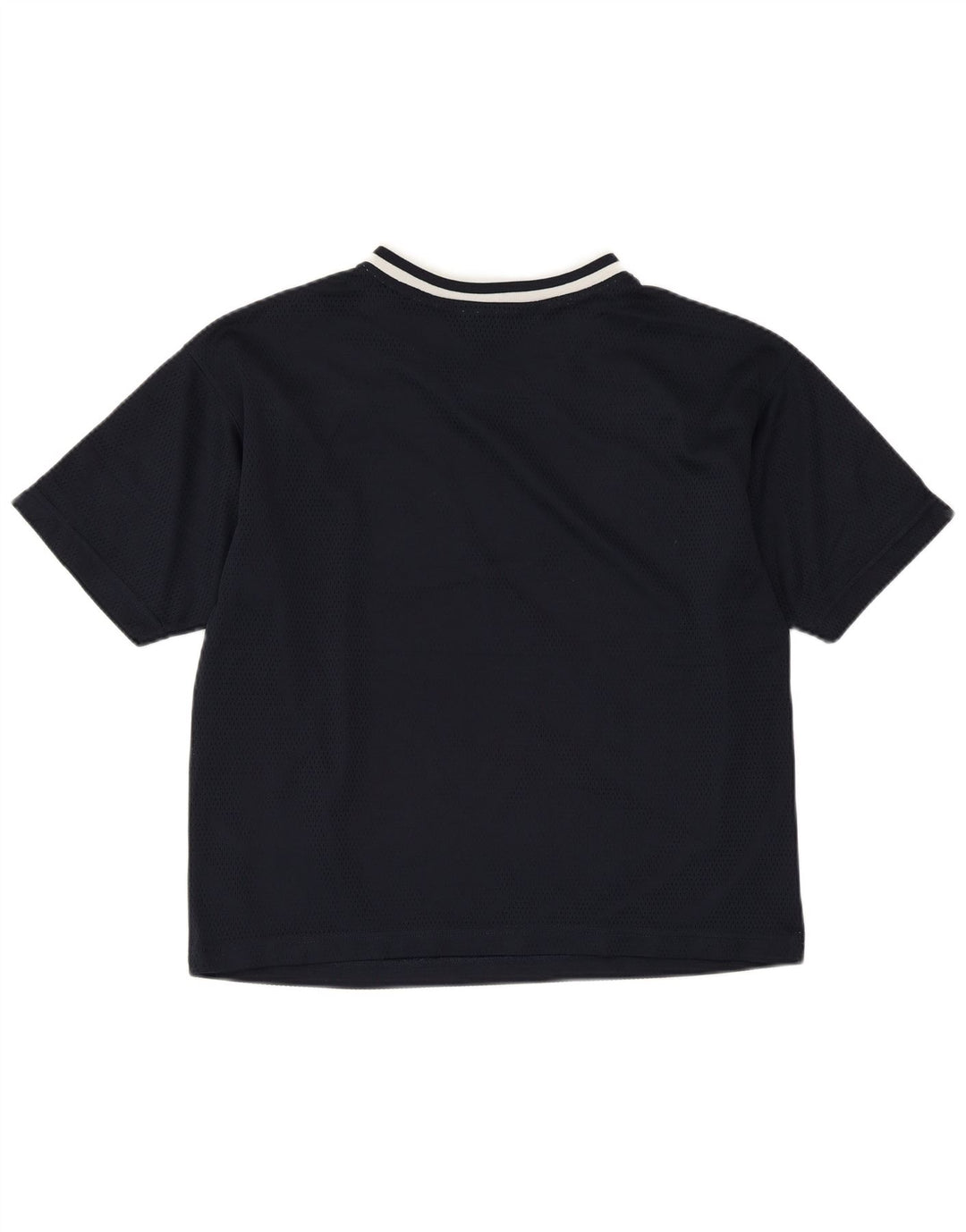 CHAMPION Dame Oversized grafisk T-shirt Top UK 10 Small Navy Blue