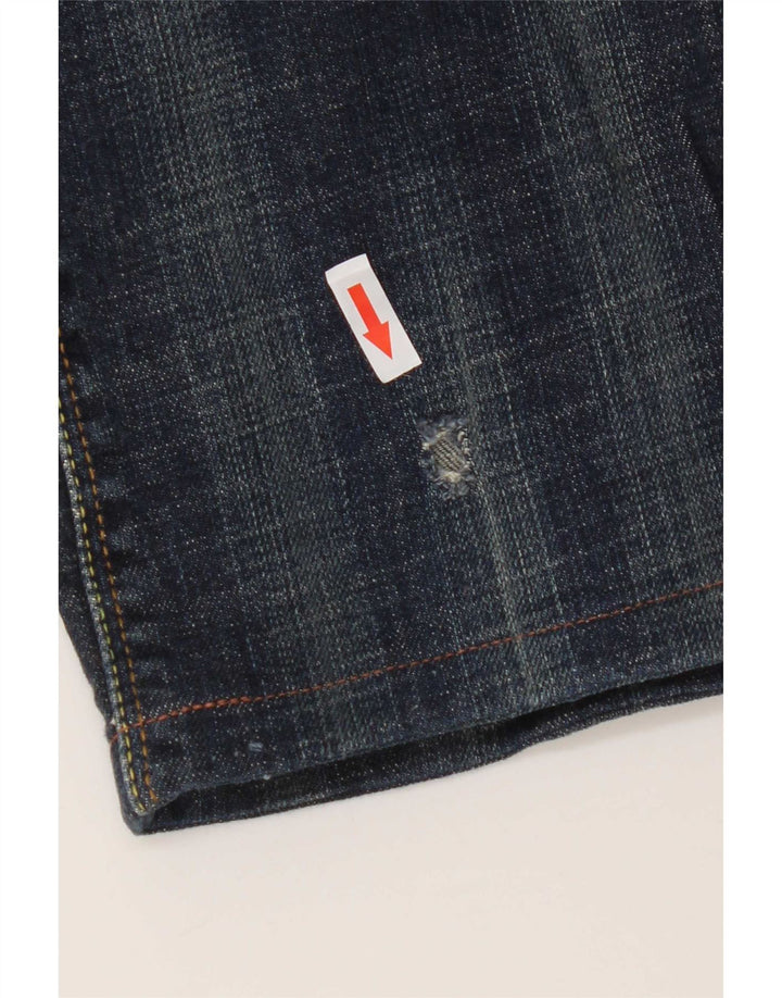 Levi's Dame 570 Straight Jeans W32 L29 Marineblå Bomuld