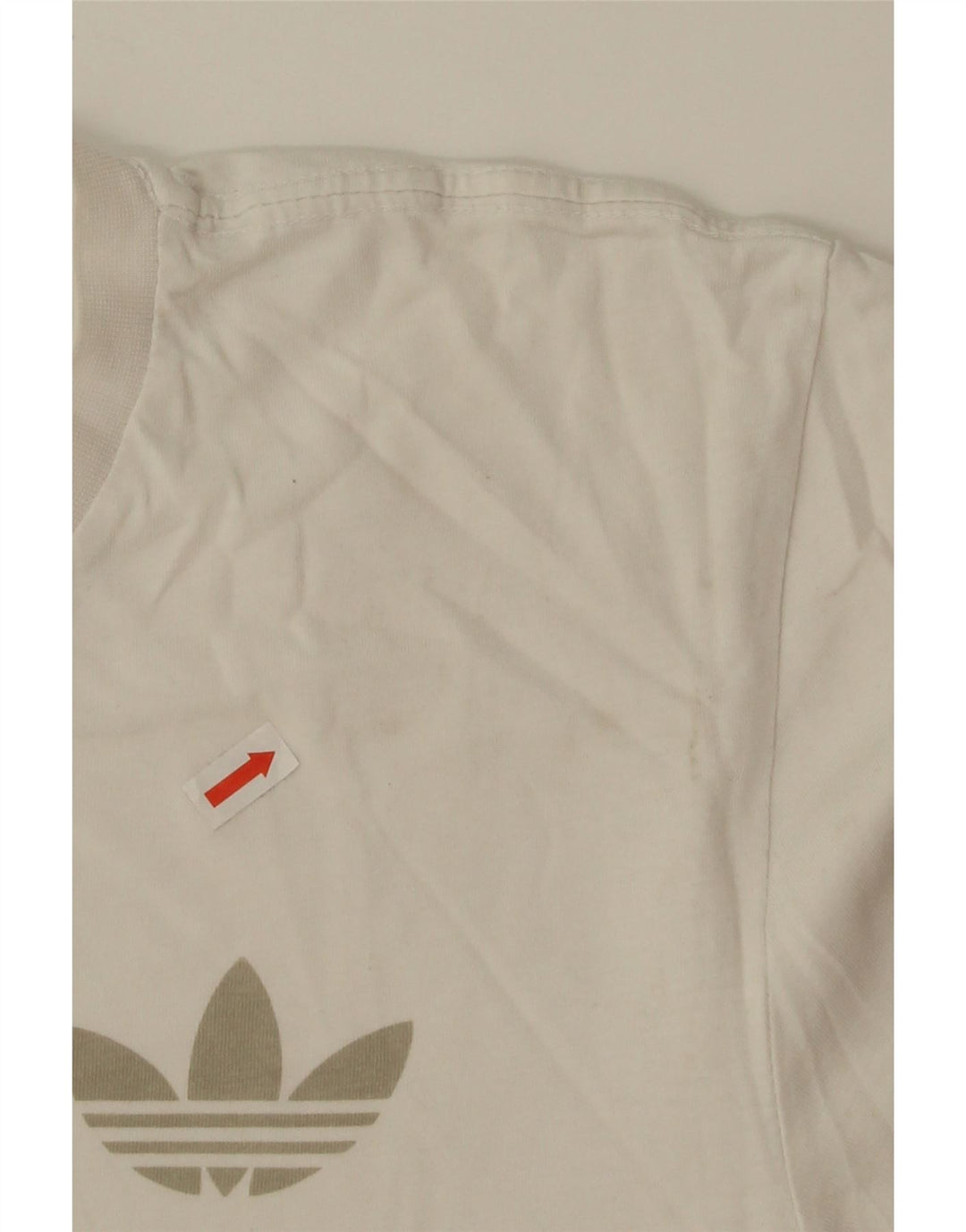 ADIDAS Mens Graphic T-Shirt Top Medium White Cotton Vintage Adidas and Second-Hand Adidas from Messina Hembry 