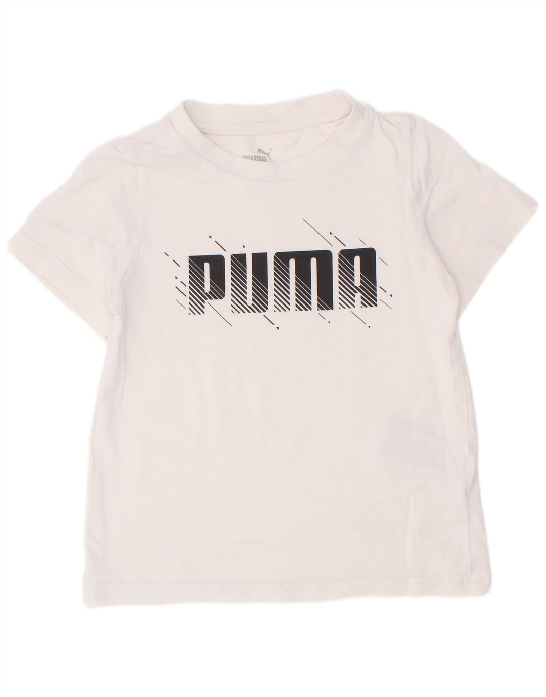 Puma drenge grafisk t-shirt top 5-6 år hvid bomuld