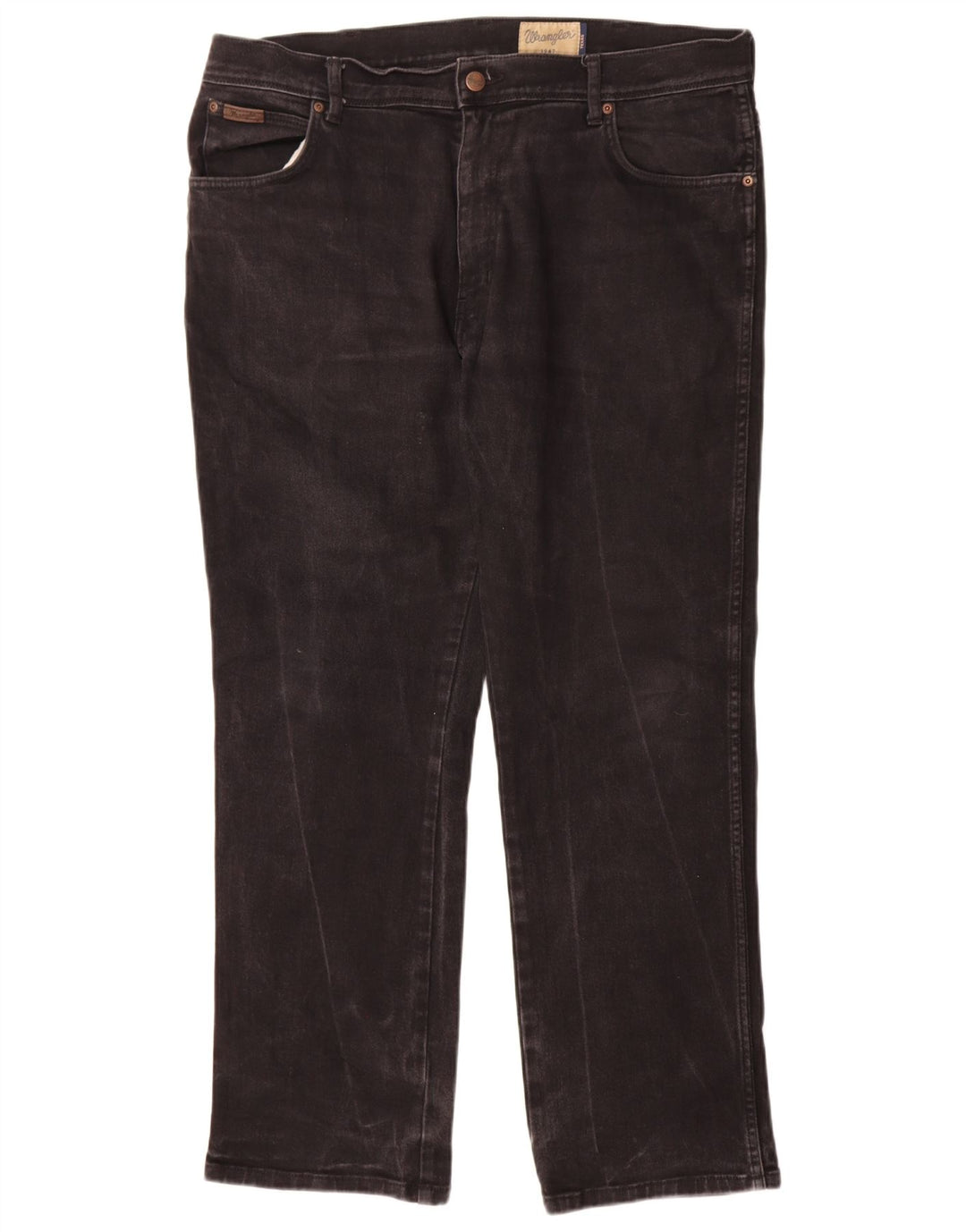 Wrangler Herre Texas Straight Jeans W38 L30 Sort Bomuld