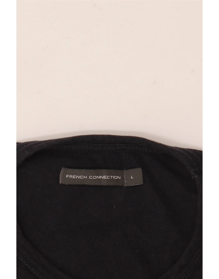 FRENCH CONNECTION Herre T-Shirt Top Stor Burgundy Colourblock