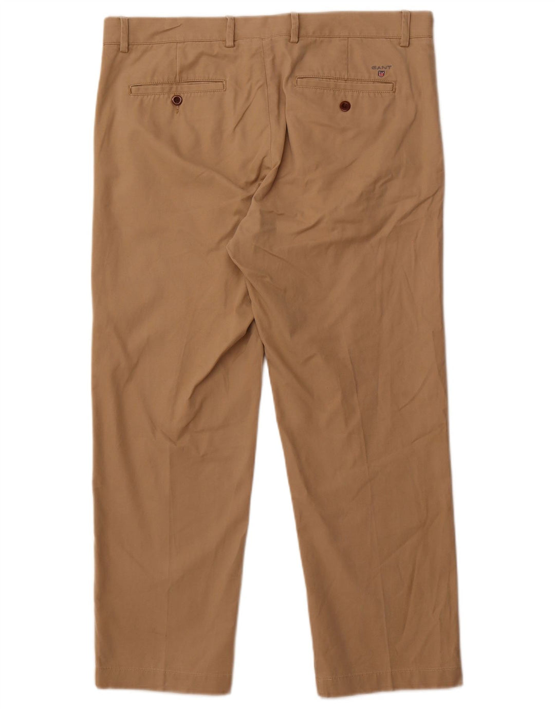 Gant Straight Chino Bukser til mænd W36 L28 Beige Bomuld