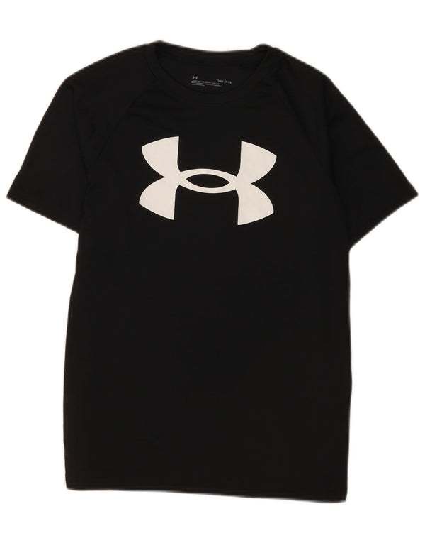 Under Armour Girls Graphic T-Shirt Top 11-12 Years Large Black Sports