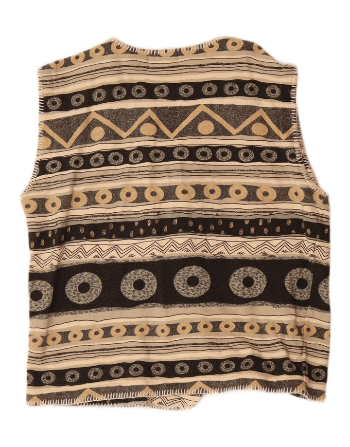 JUNGE MODE Womens Gilet UK 16 Large Multicoloured Geometric Vintage Junge Mode and Second-Hand Junge Mode from Messina Hembry 