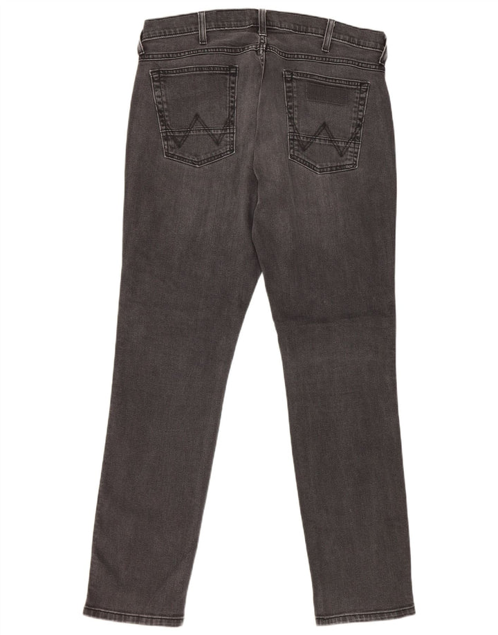Wrangler Herre Bostin Straight Jeans W34 L32 Grå Bomuld