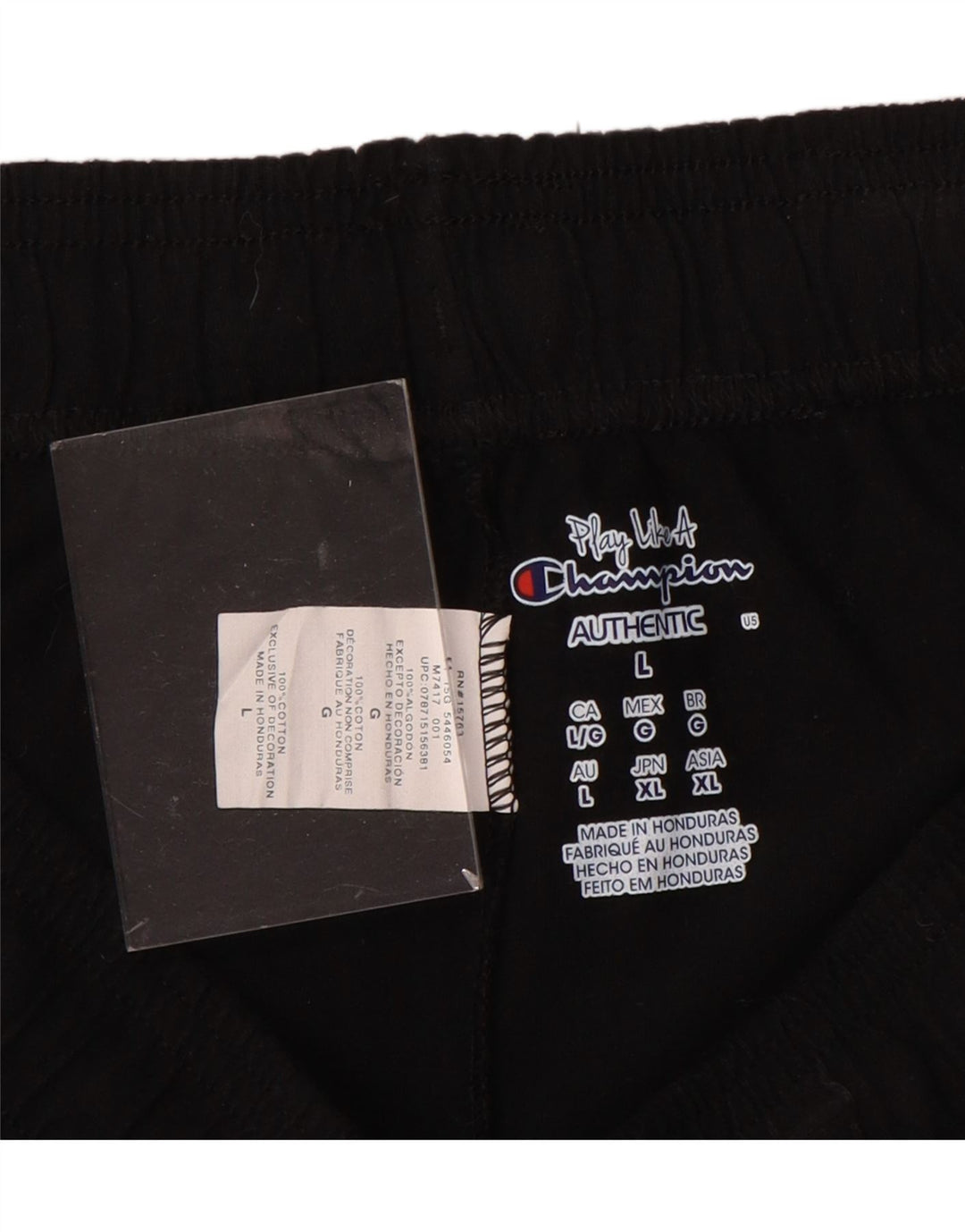 CHAMPION Sportsshorts til kvinder UK 16 Stor sort bomuld