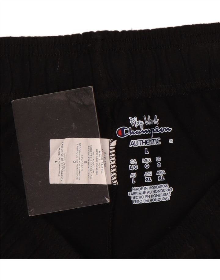 CHAMPION Sportsshorts til kvinder UK 16 Stor sort bomuld