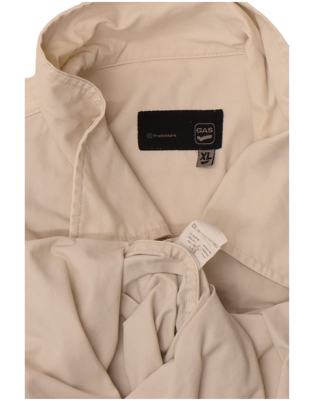 Gas Bomber Jacket UK 42 XL Off White Bomuld