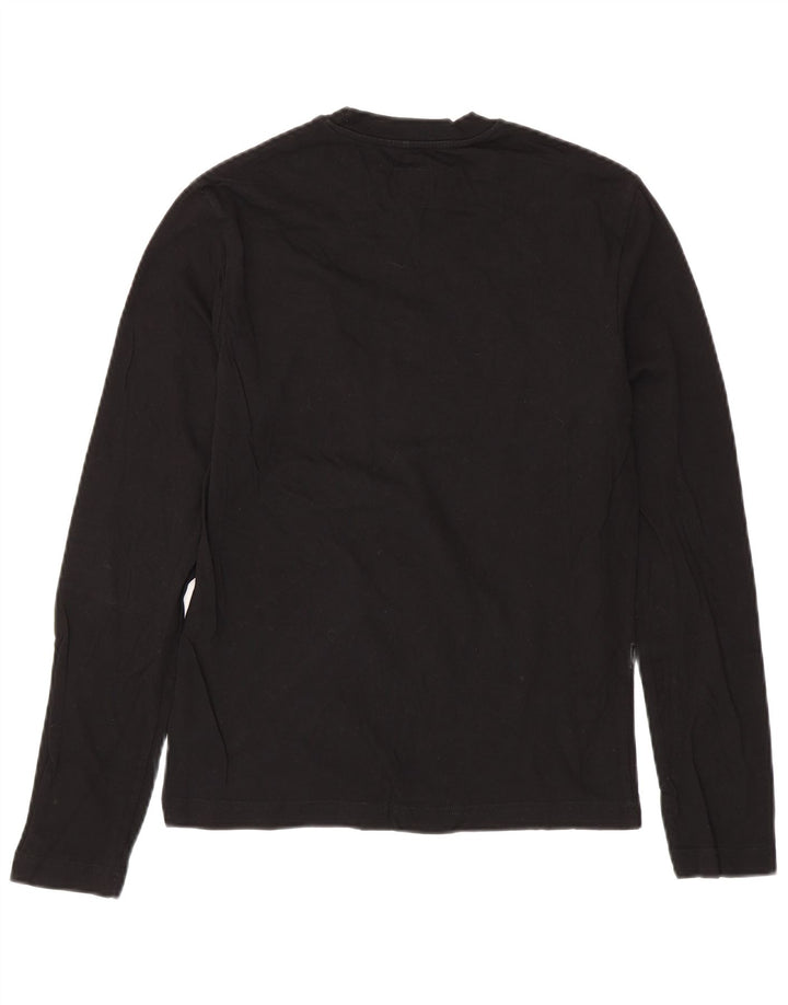 CALVIN KLEIN JEANS Herre grafisk top Langærmet lille sort bomuld