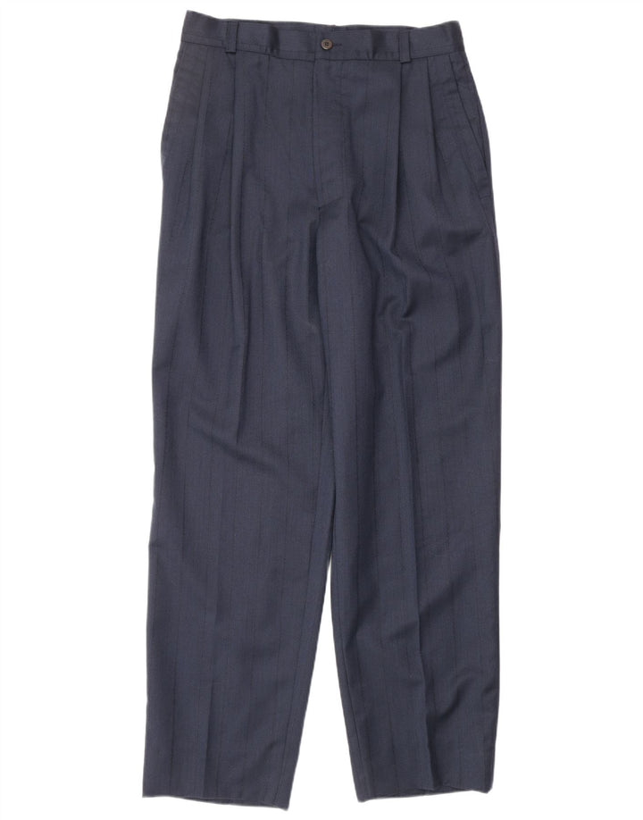 GIANNI VERSACE Herre 2-delt jakkesæt UK 40 Large W30 L30 Navy Blue Classic