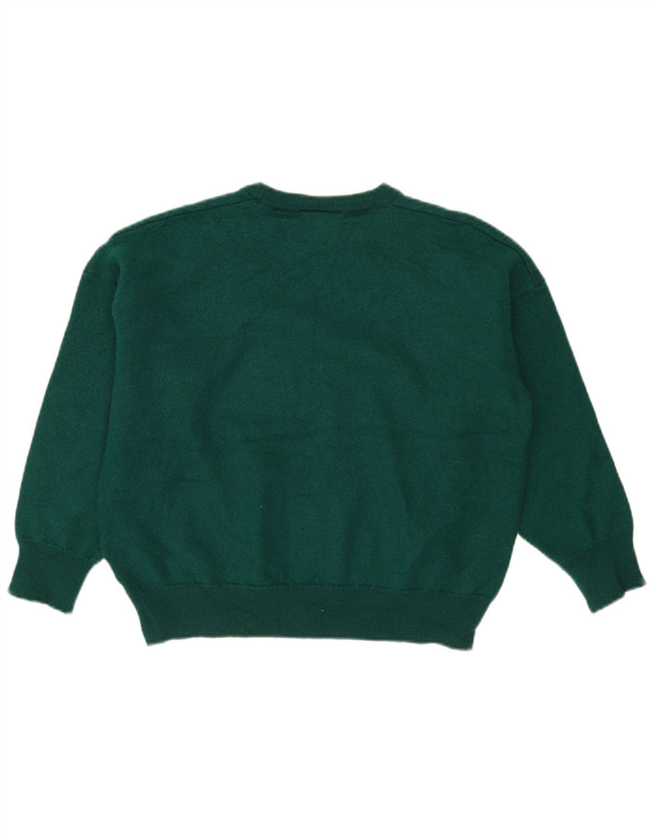 Lacoste Herre Crew Neck Jumper Sweater Størrelse 7 2XL Grøn Ny Uld