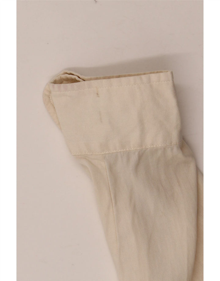 ORVIS Oversized skjorte til kvinder UK 18/20 XL Off White Silke