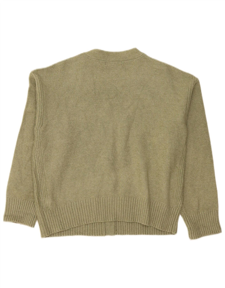 Marks & Spencer Dame Oversized Cardigan Sweater UK 14 Medium Khaki