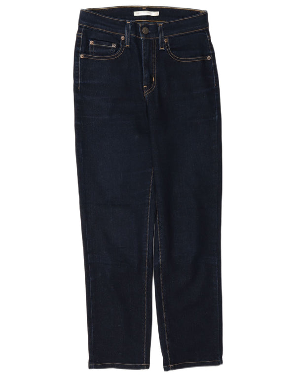 Levi's Dame 724 Højtaljede lige jeans W25 L28 Marineblå Bomuld