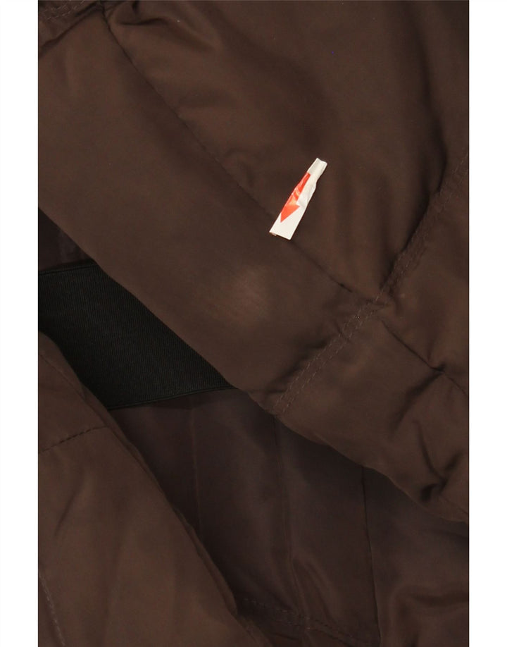 Zara hættejakke til kvinder UK 14 Stor brun polyester