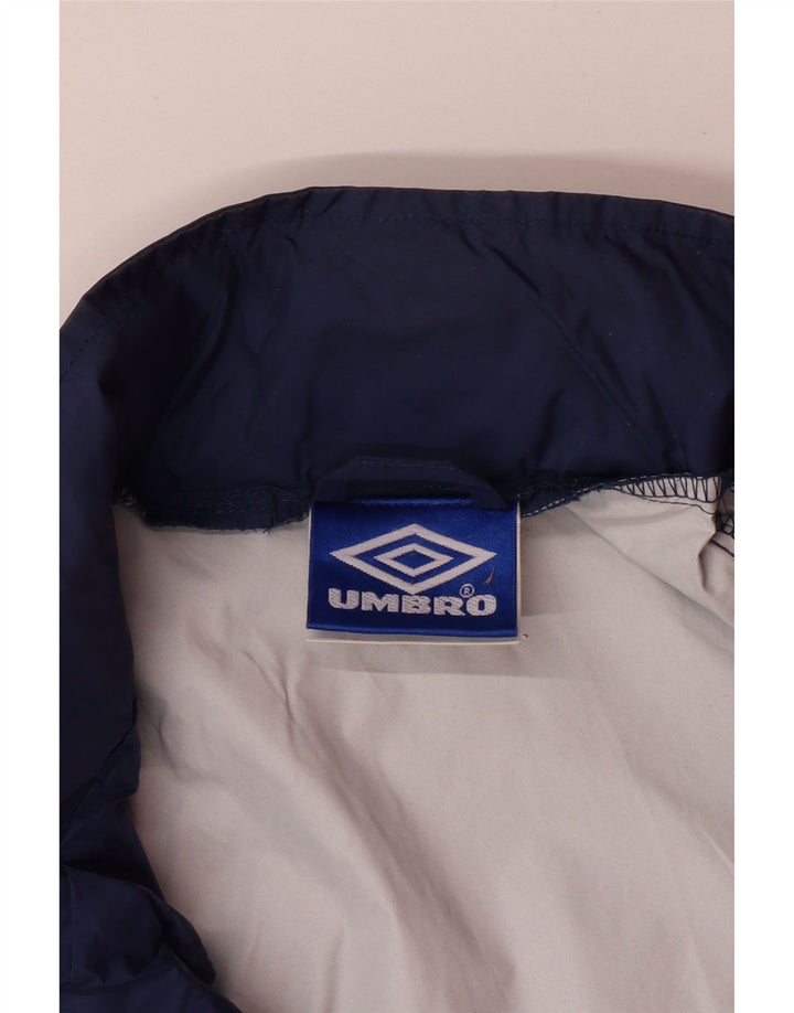 UMBRO Herre Hætte Loose Fit regnjakke UK 38 Medium Navy Blue