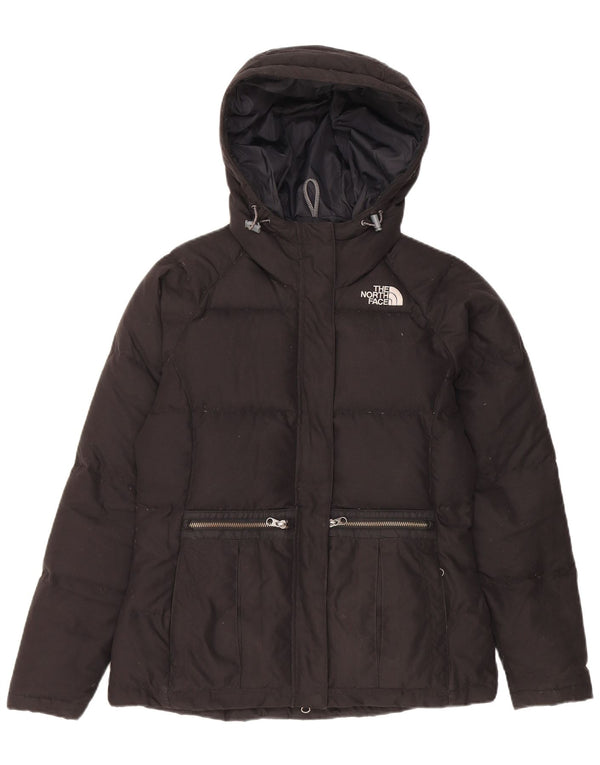 The North Face Dame Hætte Oversized Polstret Jakke UK 6 XS Sort