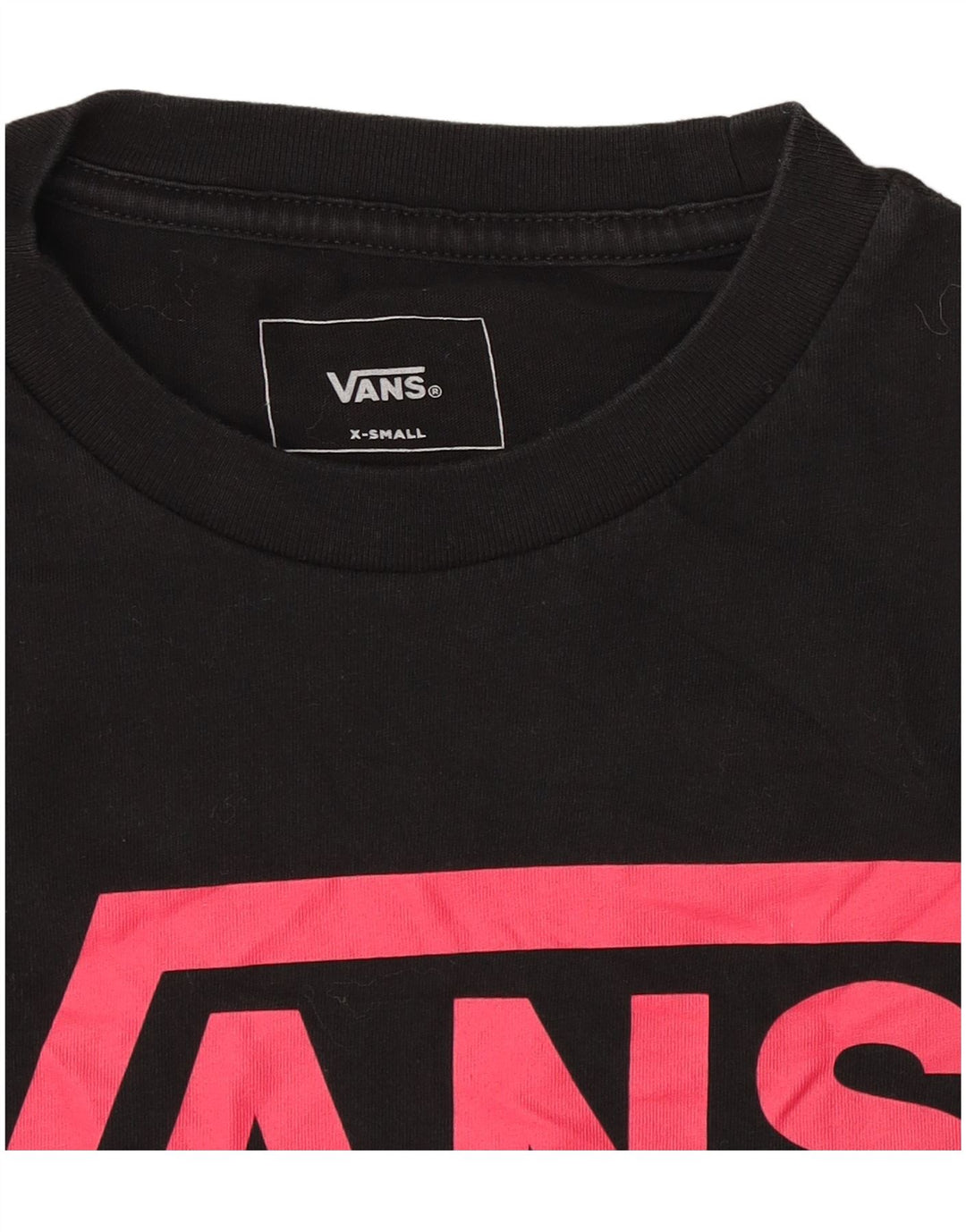 Vans Dame Grafisk Sweatshirt Jumper UK 6 XS Sort
