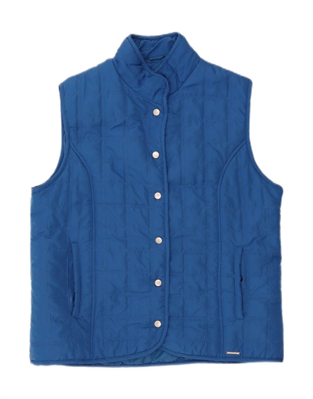 PACO Womens Quilted Gilet UK 16 Large Blue Polyester Vintage Paco and Second-Hand Paco from Messina Hembry 