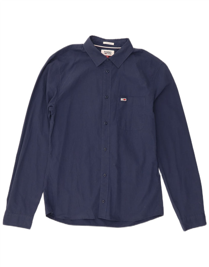 Tommy Hilfiger Herre Regular Fit skjorte Medium Navy Blue