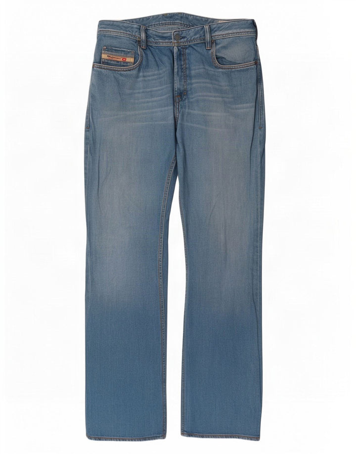 Diesel Herre Zathan Straight Jeans W36 L34 Blå Bomuld