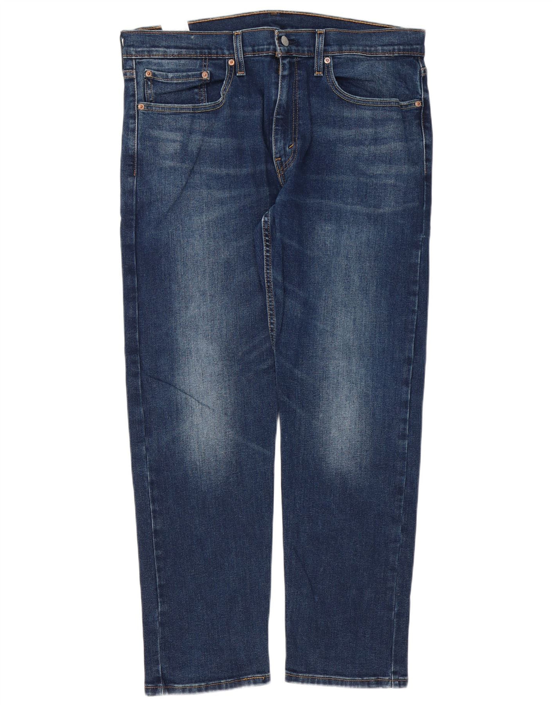 Levi's Herre 502 Regular Tapered Jeans 36 L30 Blå Bomuld