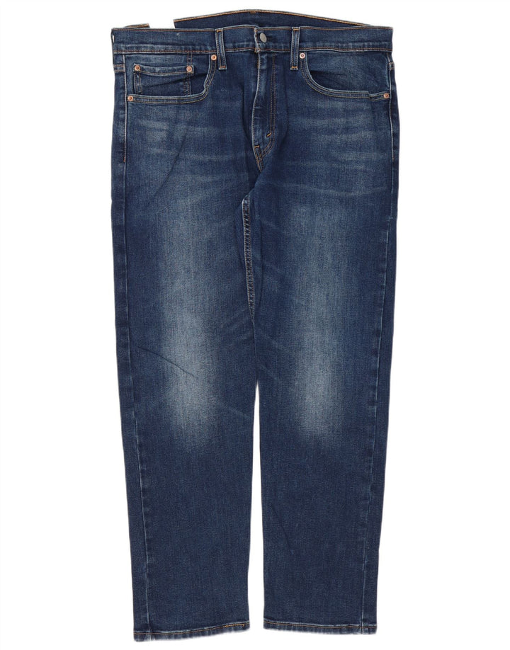 Levi's Herre 502 Regular Tapered Jeans 36 L30 Blå Bomuld