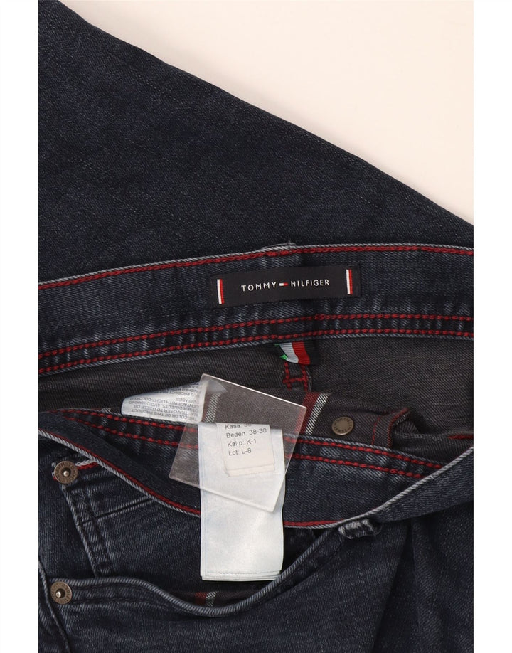Tommy Hilfiger Herre Slim Jeans W38 L30 Marineblå Bomuld