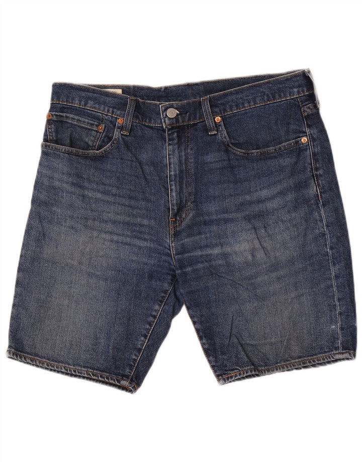 Levi's Herre 412 denimshorts W34 store blå bomuld