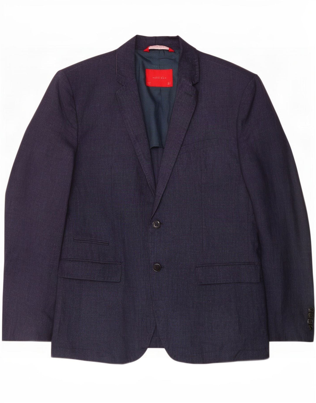 Zara Herre 2-knaps blazerjakke EU 54 XL Marineblå