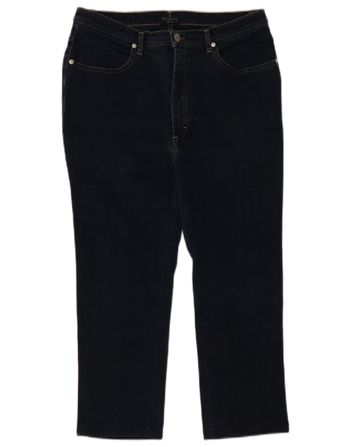 TRUSSARDI Dame Capri Jeans W30 L22 Marineblå