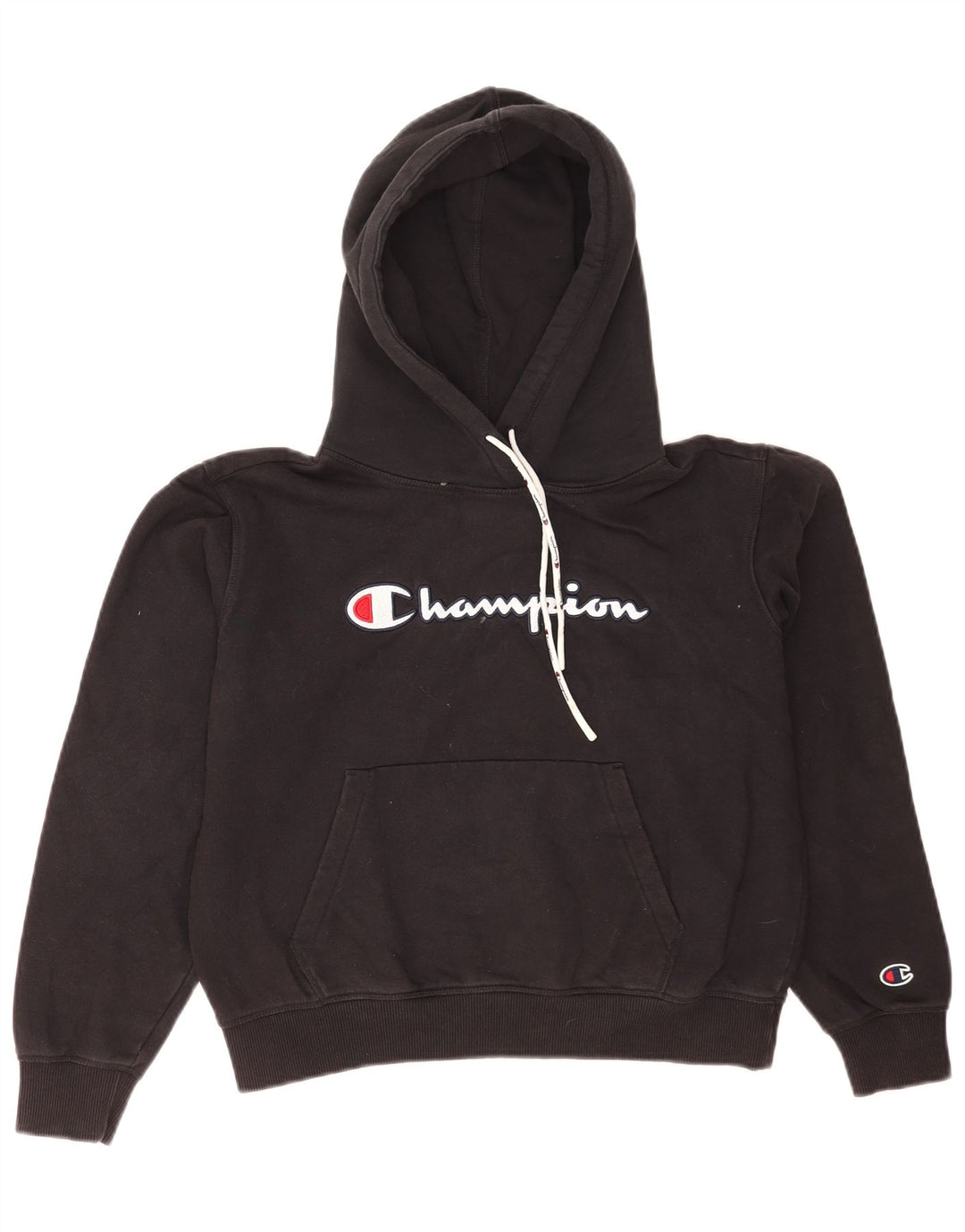 Champion Herre Grafisk Regular Fit Hoodie Jumper Lille Sort