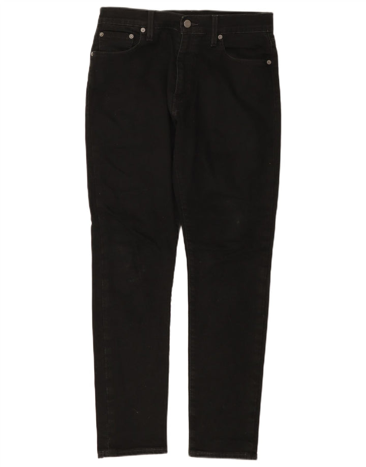 Levi's Herre 512 Slim Tapered Jeans W30 L30 Sort Bomuld