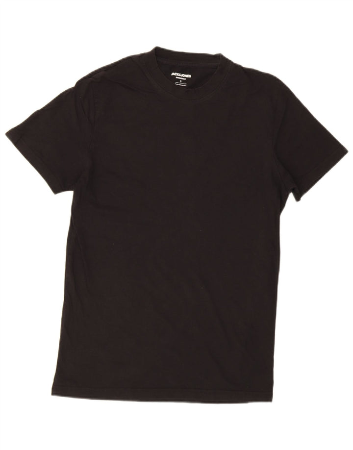 Jack & Jones herre T-shirt top lille sort bomuld