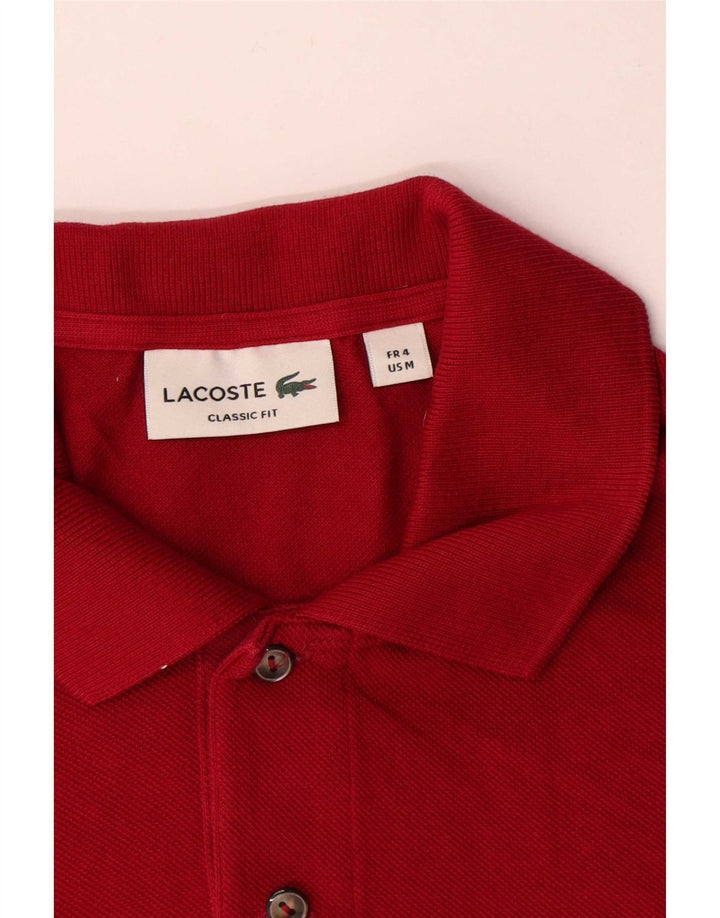 Lacoste Herre Poloskjorte i klassisk pasform Størrelse 4 Medium Rød Bomuld