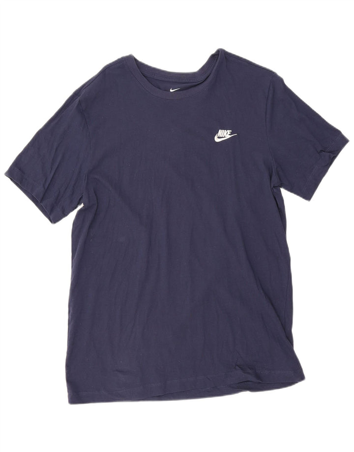 Nike T-shirt top til mænd, stor marineblå bomuld