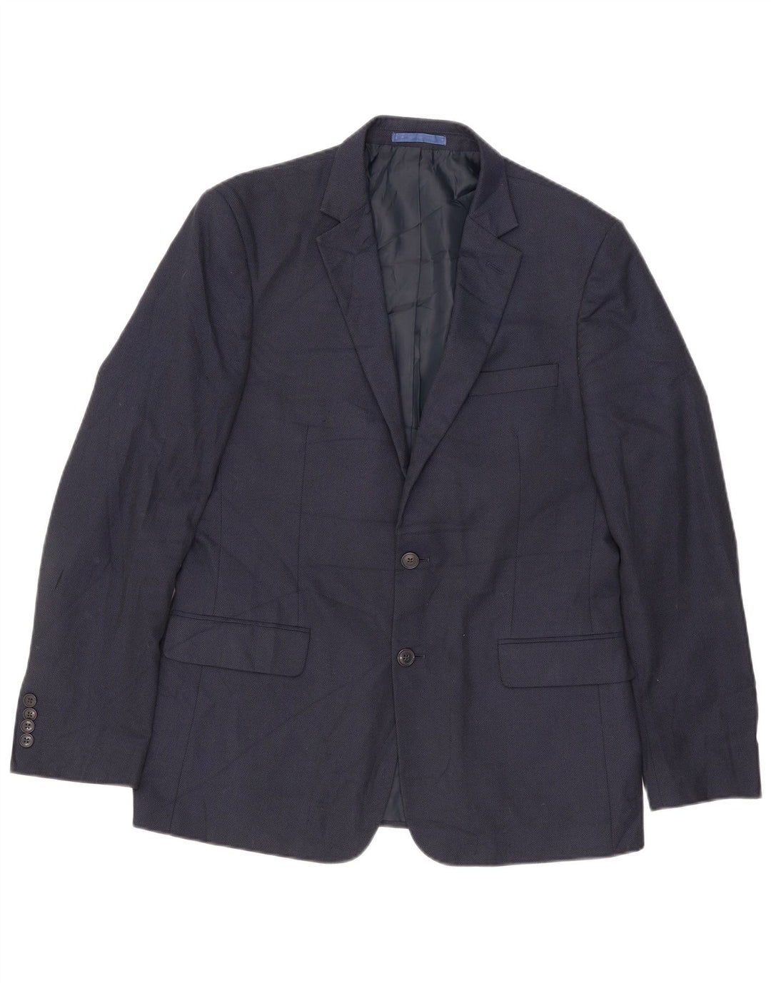 Marks & Spencer Herre 2-knaps blazerjakke UK 42 Stor marineblå polyester
