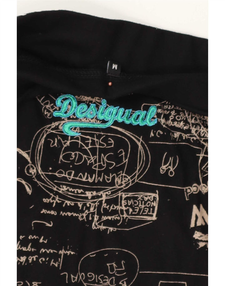 Desigual Kvinder grafisk A-line nederdel Medium W30 Sort Geometrisk