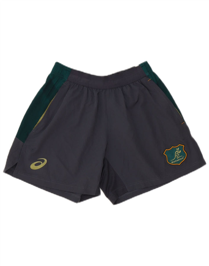 Asics Herre Wallabies Sports Shorts Små Grå Colourblock Polyester