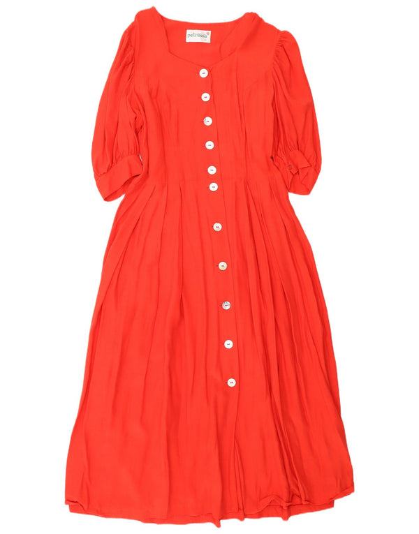 Petressa Dame Kortærmet Maxikjole IT 42 Medium Orange
