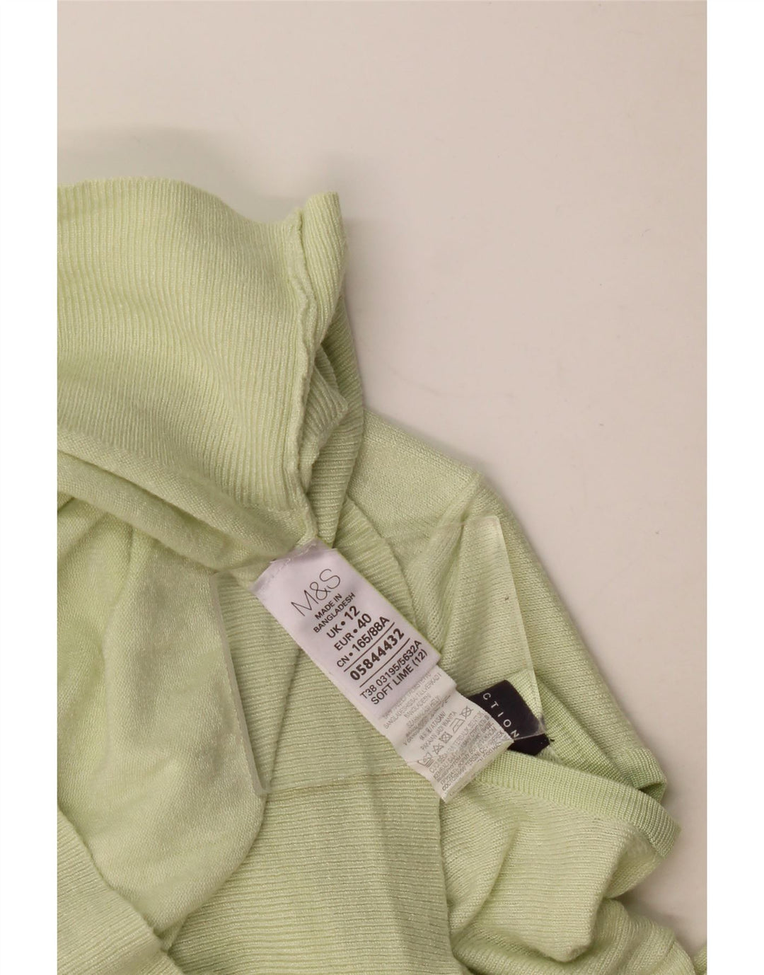 Marks & Spencer Dame Cardigan Sweater UK 12 Medium Green Viscose