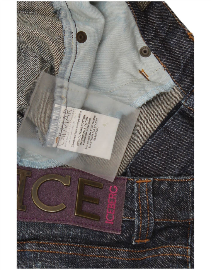 Iceberg Dame Slim Jeans W32 L32 Marineblå Bomuld
